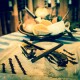 « Creac » (esturgeon), la recette revisitée :  en mille-feuilles, crème Soubise et coulis de Merlot