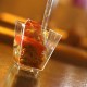 Verrine fraîche méditerranéenne au fenouil, chips de coppa au piment d'Espelette