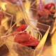 Verrine de velouté de lentilles, écume de lard fumé