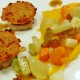 Filet mignon basse température, croûte de chorizo et légumes étuvés