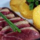 Magret de canard au miel / vinaigre balsamique et sa polenta